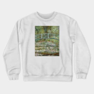 Bridge over a Pond of Water Lilies Crewneck Sweatshirt